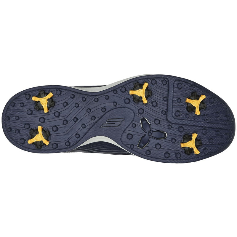 Skechers Go Golf Elite Vortex Spiked Waterproof Shoes - Navy/Lime