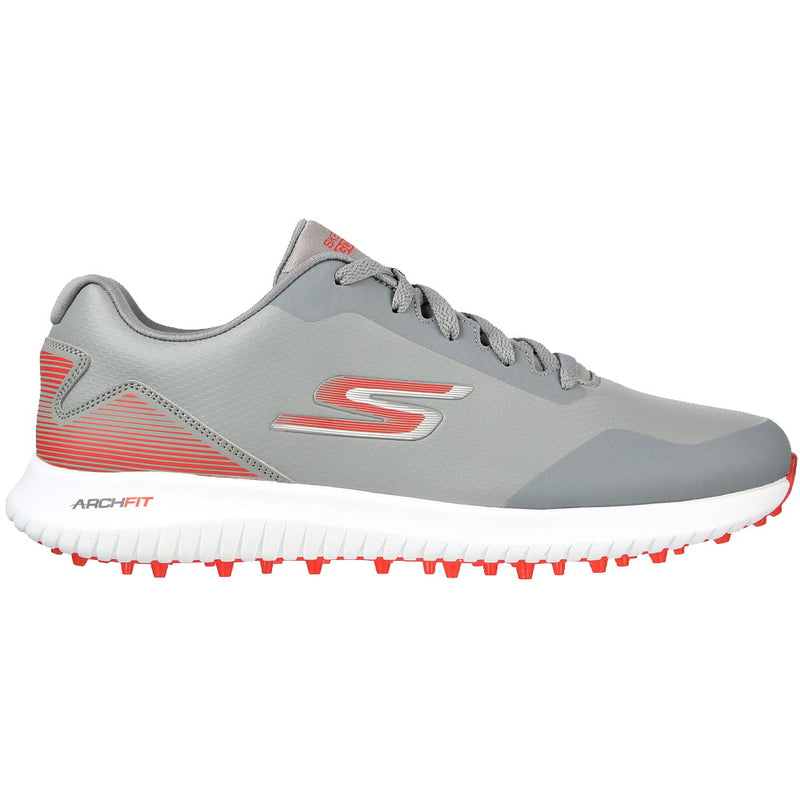 Skechers Go Golf Max 2 Spikeless Waterproof Shoes - Grey/Red