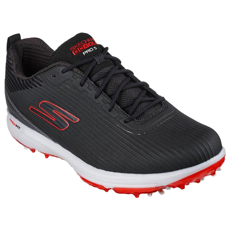 Skechers Go Golf Pro 5 Hyper Waterproof Spiked Shoes Black Grey