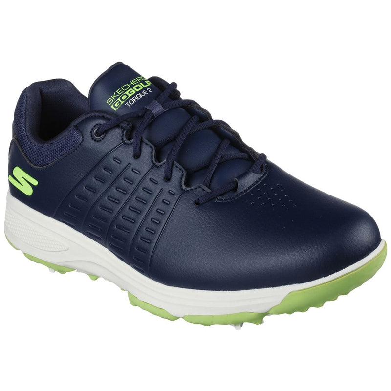 Skechers Go Golf Torque 2 Waterproof Spiked Shoes - Navy/Lime