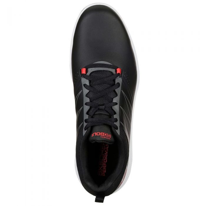 Skechers Go Golf Torque Spiked Waterproof Shoes - Black/Red
