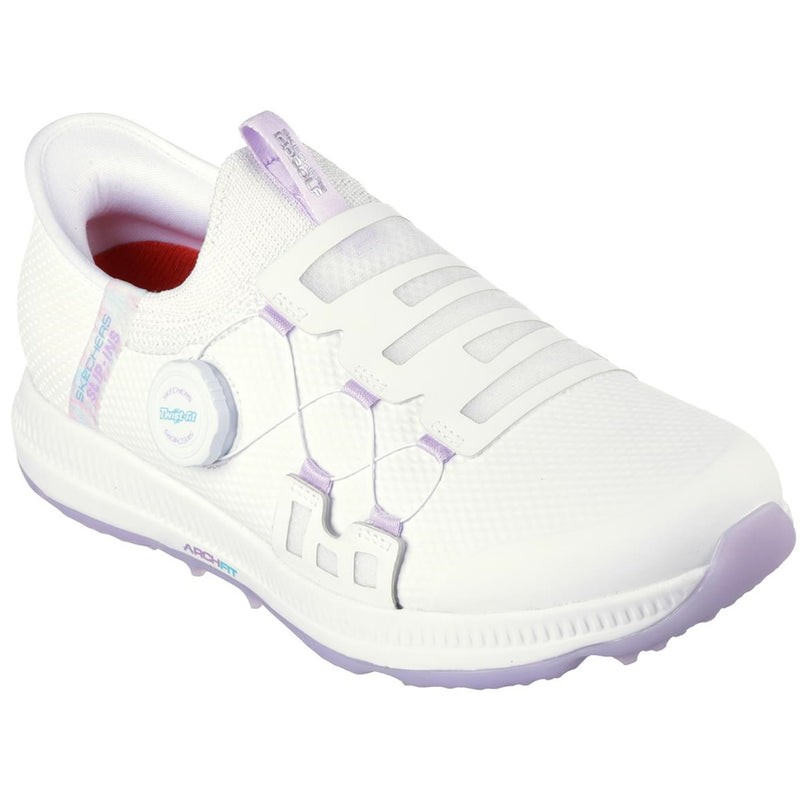 Skechers Ladies Go Golf White Lavender Affordable Golf