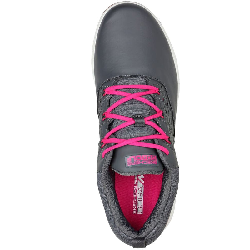 Skechers Ladies Go Golf Pro 2 Spiked Shoes - Charcoal/Pink