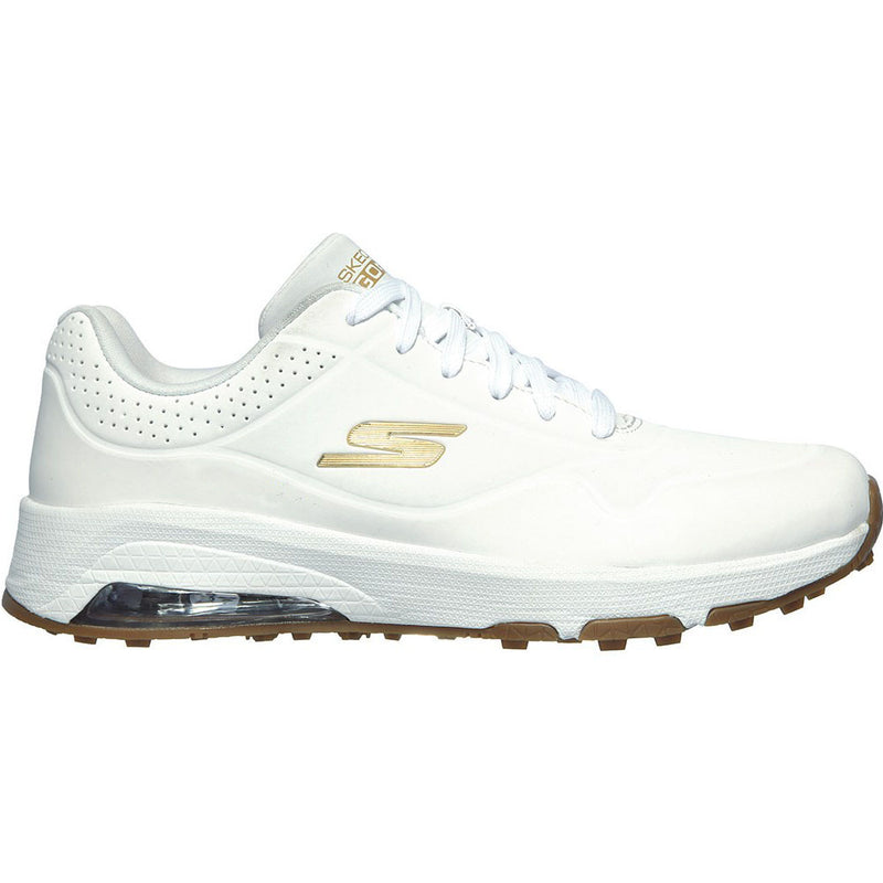 Skechers Ladies GO GOLF Skech-Air DOS Spikeless Shoes - White/Gold