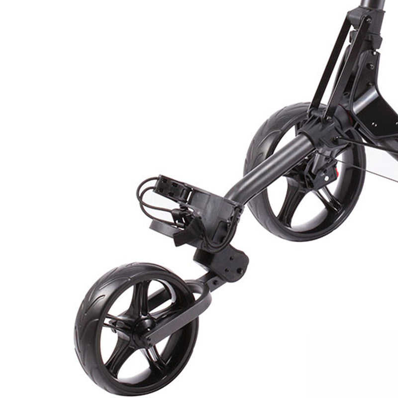 SkyMax Cube 3 3-Wheel Push Trolley - Charcoal/Lime