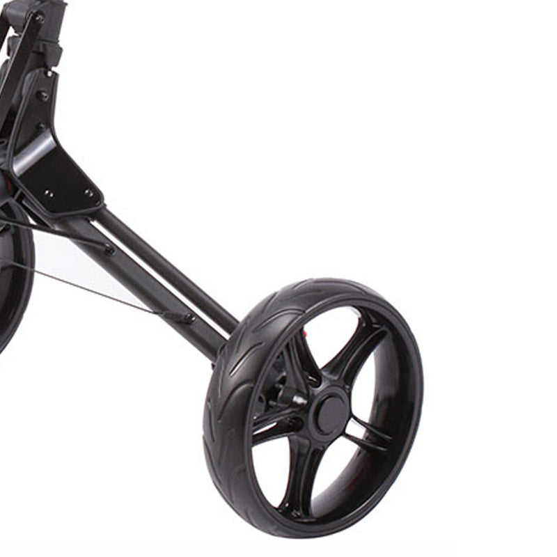 Cube 3 3-Wheel Push Trolley - Charcoal/Red