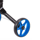 Cube 3 3-Wheel Push Trolley - Charcoal/Blue