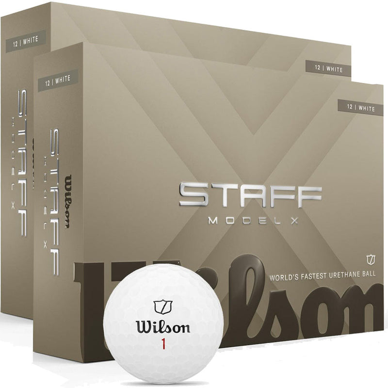 Wilson Staff Model X Golf Balls - White - Double Dozen