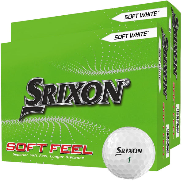 Srixon Soft Feel Golf Balls - White - Double Dozen