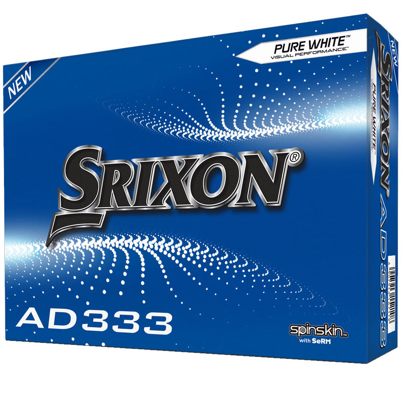 Srixon AD333 Golf Balls - Pure White - 12 Pack