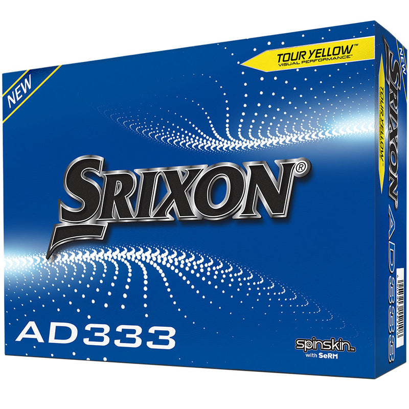 Srixon AD333 Golf Balls - Tour Yellow - 12 Pack