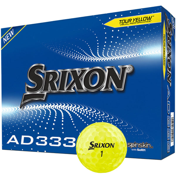 Srixon AD333 Golf Balls - Tour Yellow - 12 Pack