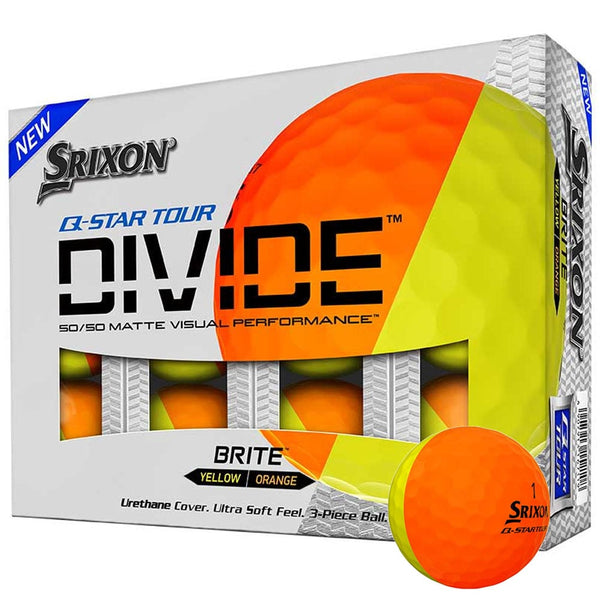 Srixon Q-Star Divide Golf Balls - Yellow/Orange - 12 Pack