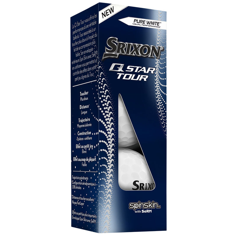 Srixon Q-Star Tour 4 Golf Balls - Pure White - Double Dozen