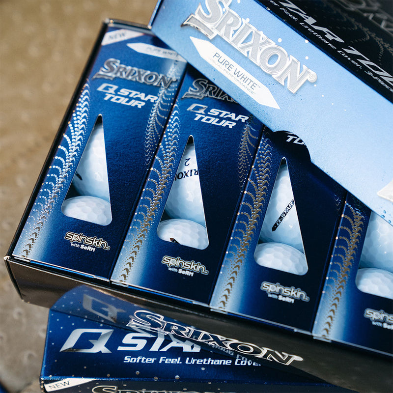 Srixon Q-Star Tour 4 Golf Balls - Pure White - Double Dozen