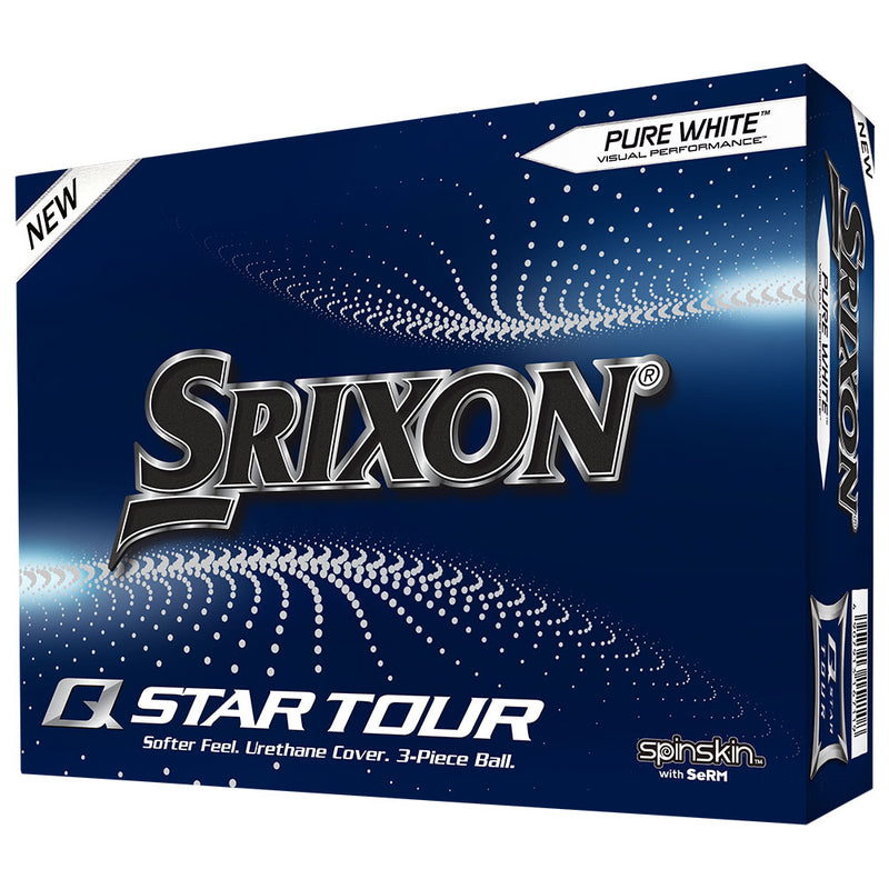 Srixon Q-Star Tour 4 Golf Balls - Pure White - Double Dozen
