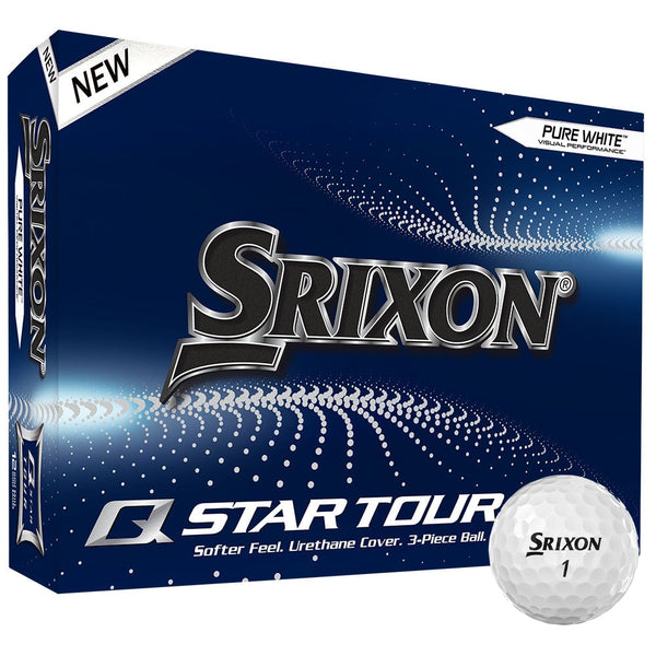 Srixon Q-Star Tour 4 Golf Balls - Pure White - 12 Pack