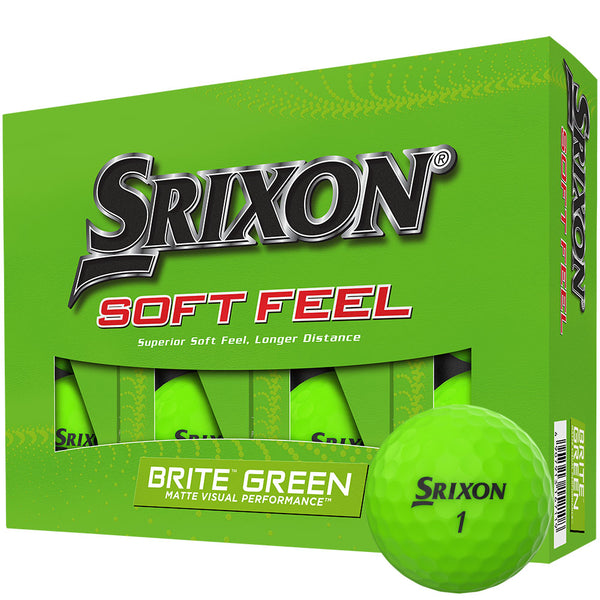 Srixon Soft Feel Golf Balls - Brite Green - 12 Pack