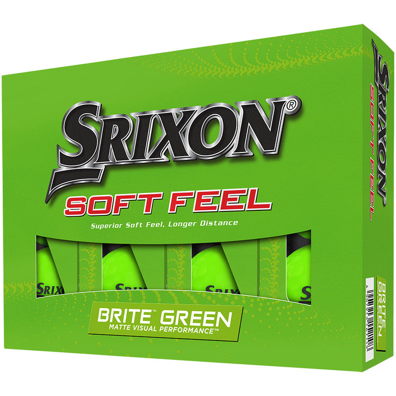 Srixon Soft Feel Golf Balls - Brite Green - 12 Pack