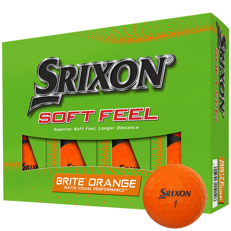 Srixon Soft Feel Golf Balls - Brite Orange - 12 Pack