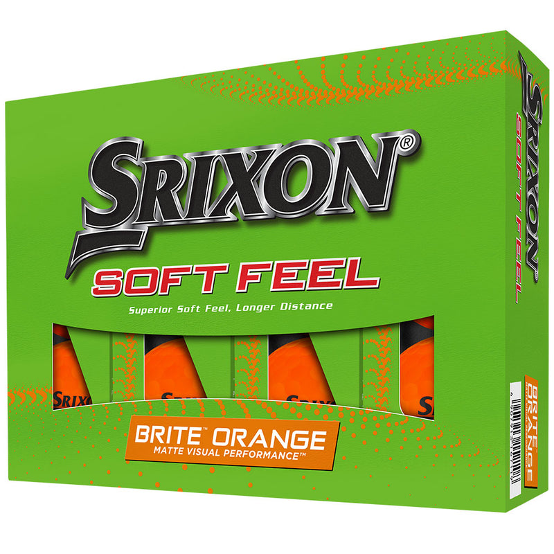 Srixon Soft Feel Golf Balls - Brite Orange - 12 Pack
