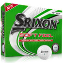 Srixon Soft Feel Golf Balls - White - Personalised Text