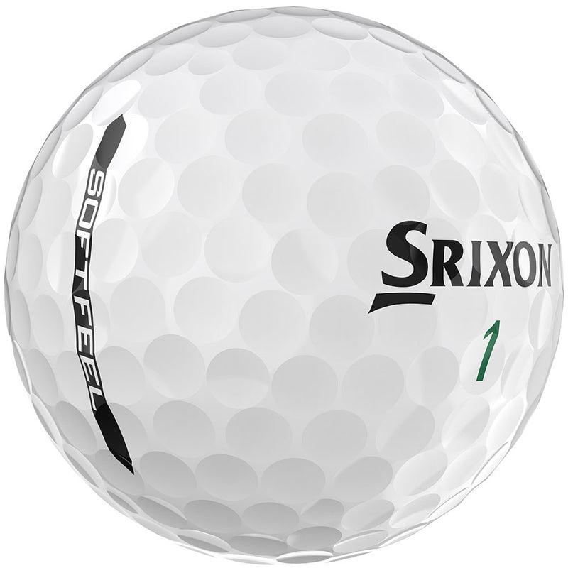 Srixon Soft Feel Golf Balls - White - Personalised Text