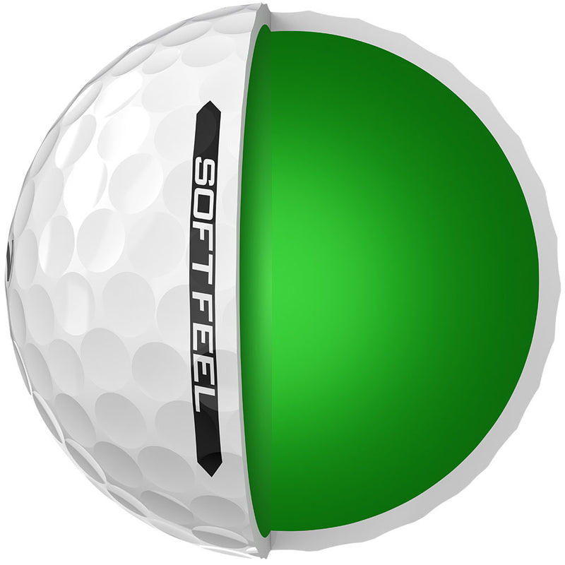 Srixon Soft Feel Golf Balls - White - 12 Pack