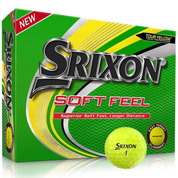 Srixon Soft Feel Golf Balls - Tour Yellow - 12 Pack