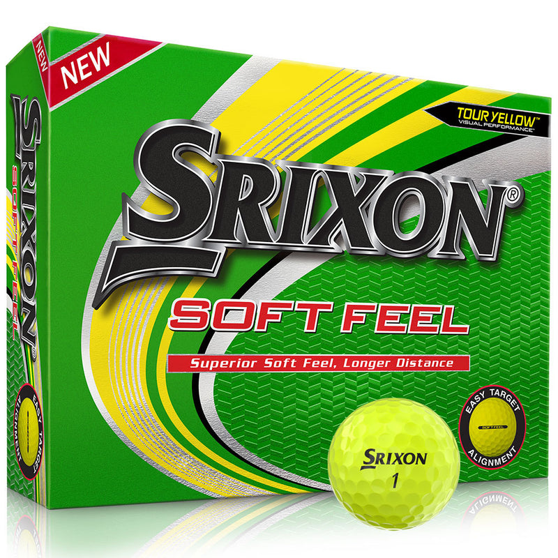 Srixon Soft Feel Golf Balls - Tour Yellow - 12 Pack