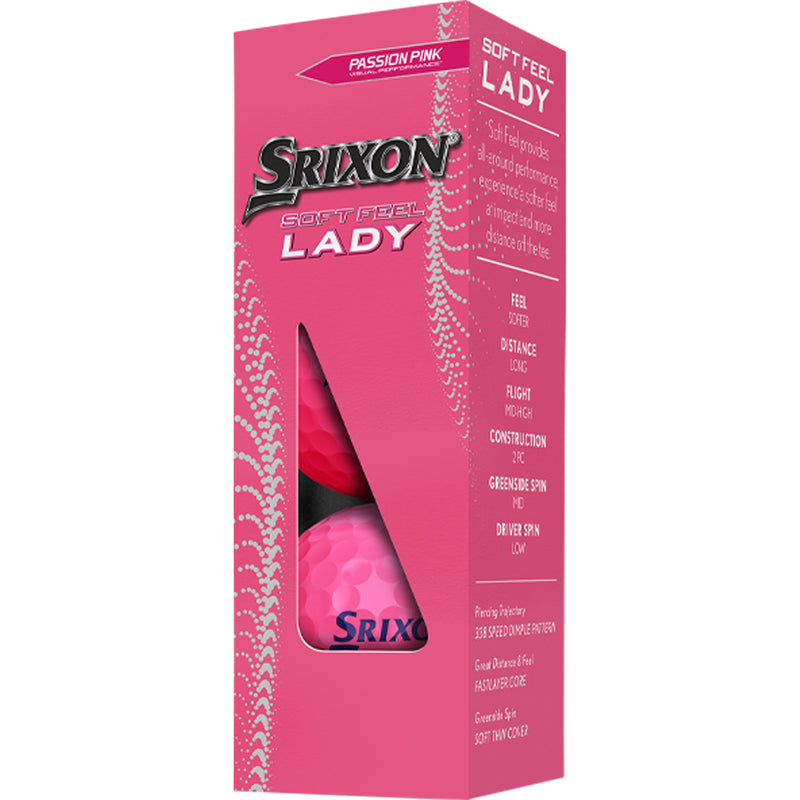 Srixon Soft Feel Lady Golf Balls - Passion Pink - 12 Pack