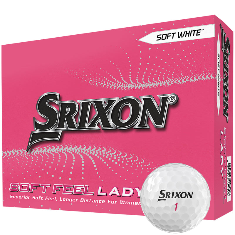 Srixon Soft Feel Lady Golf Balls - Soft White - 12 Pack