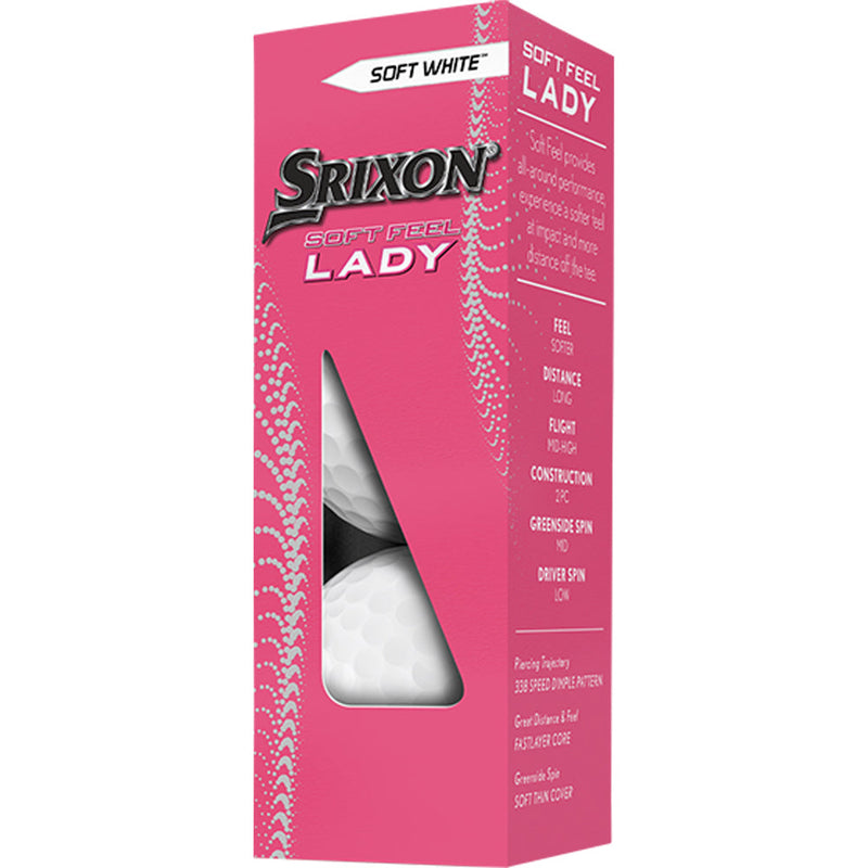 Srixon Soft Feel Lady Golf Balls - Soft White - 4 For 3 Dozen