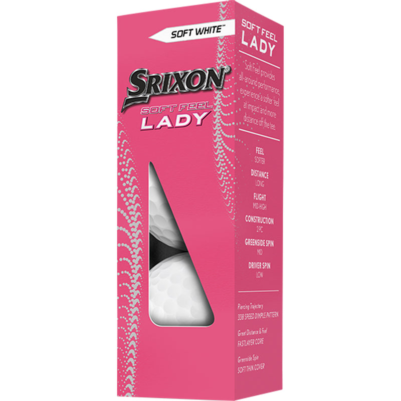 Srixon Soft Feel Lady Golf Balls - Soft White - 12 Pack