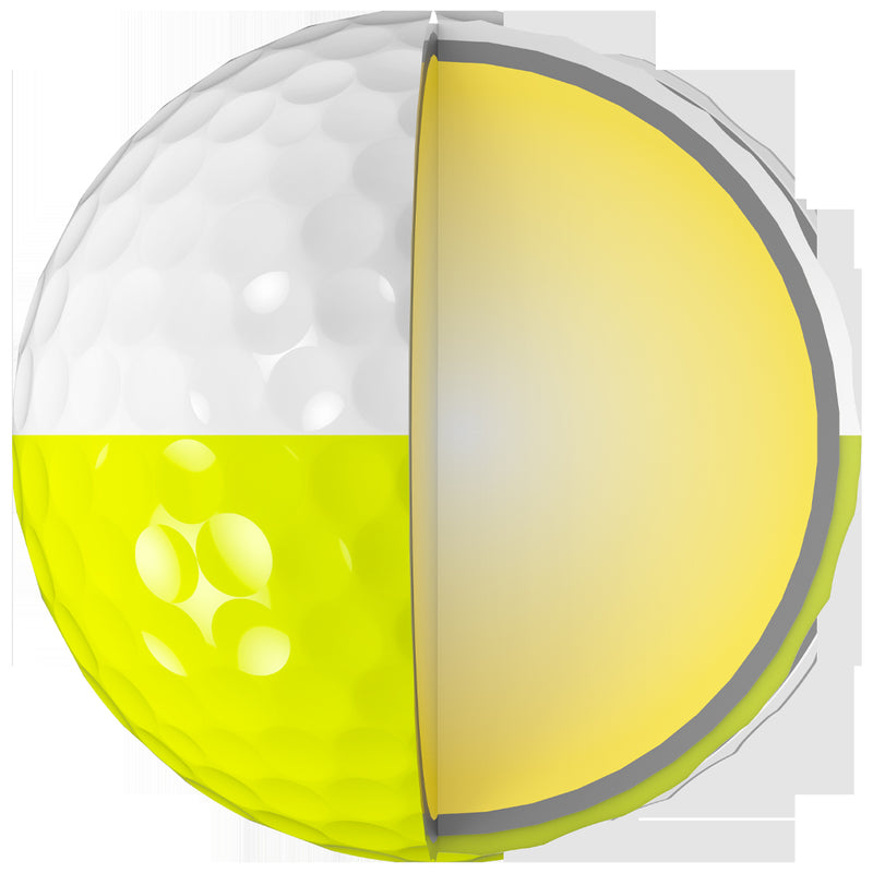 Srixon Z-Star Divide Golf Balls - White/Yellow - 12 Pack