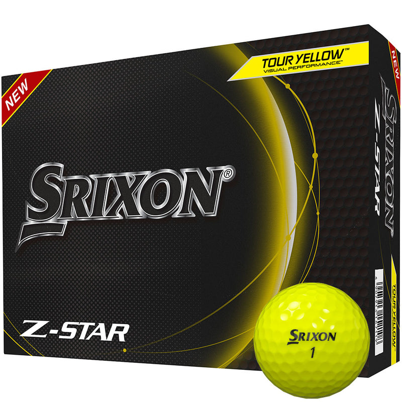 Srixon Z-Star Golf Balls - Yellow - 12 Pack