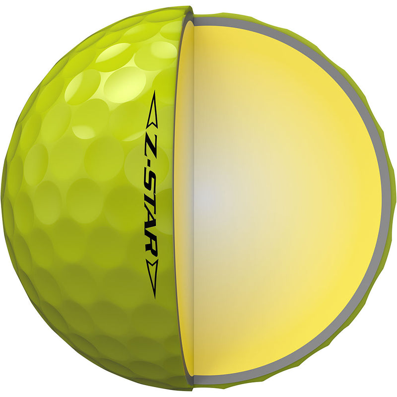 Srixon Z-Star Golf Balls - Yellow - 12 Pack