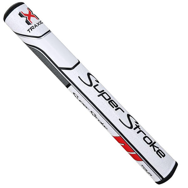 SuperStroke Traxion Tour 3.0 Putter Grip - White/Red/Grey