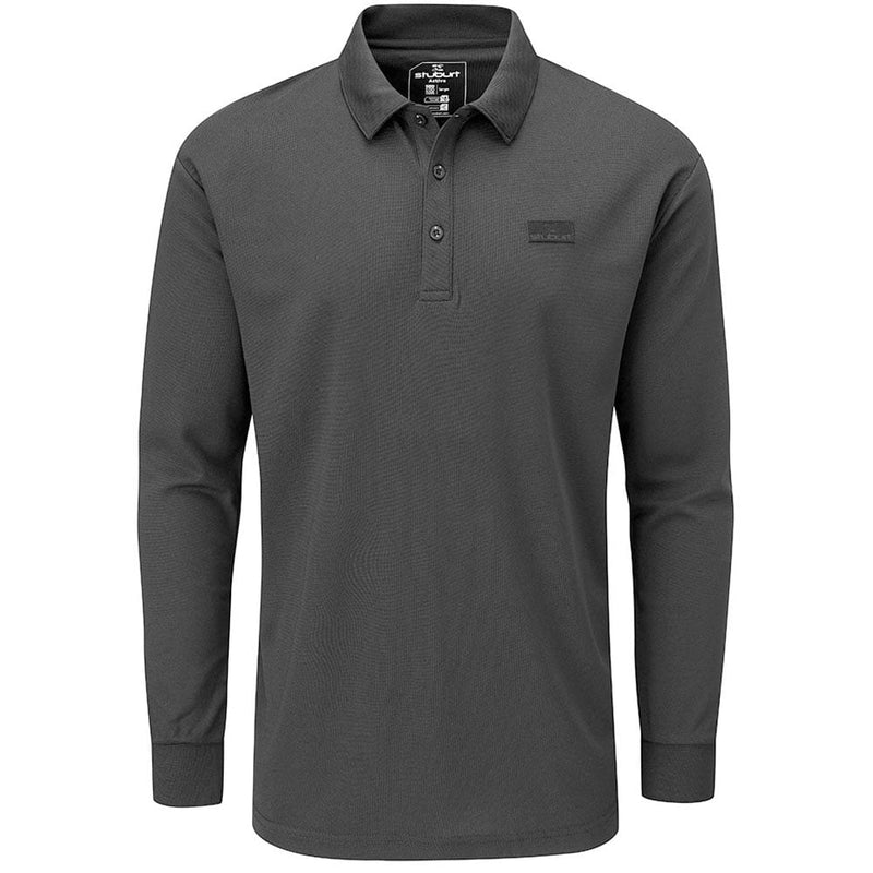 Stuburt Active Long Sleeve Polo Shirt - Black