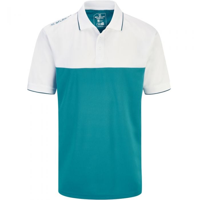 Stuburt Evolve Duo Block Polo Shirt - Blue Steel