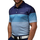 Stuburt Highland Polo Shirt - Midnight/Vintage Blue