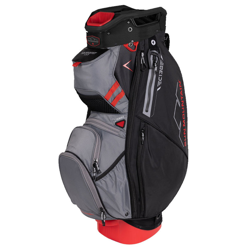 Sun Mountain C-130 Cart Bag - Black/Nickel/Red