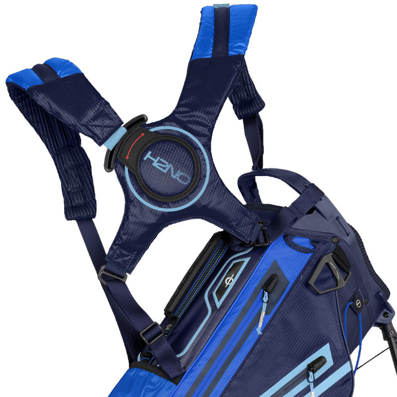 Sun Mountain H2NO Lite 14-Way Waterproof Stand Bag - Navy/Blue/Ocean