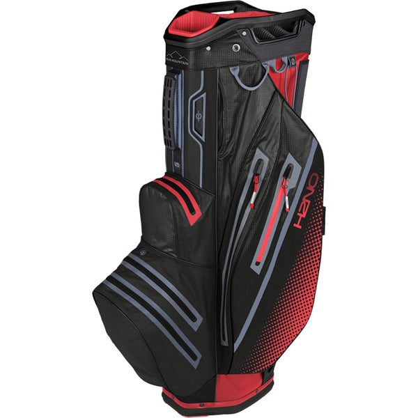 Sun Mountain H2NO Lite Waterproof Cart Bag - Coral/Black/Cadet