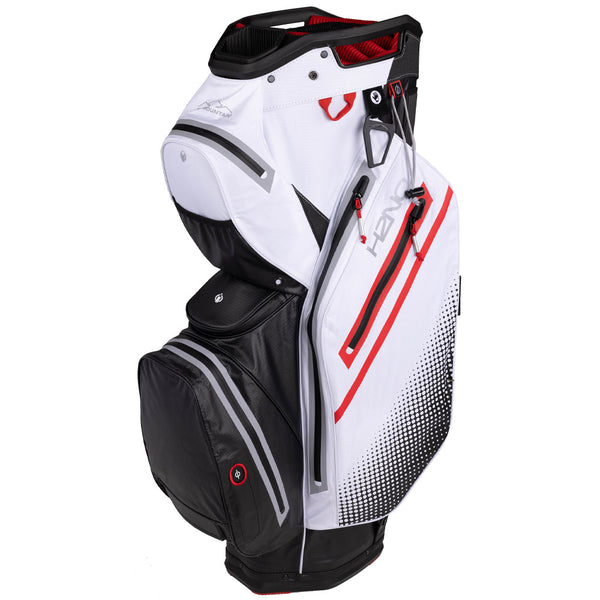 Sun Mountain H2NO Staff Waterproof Cart Bag - Black/White/Red