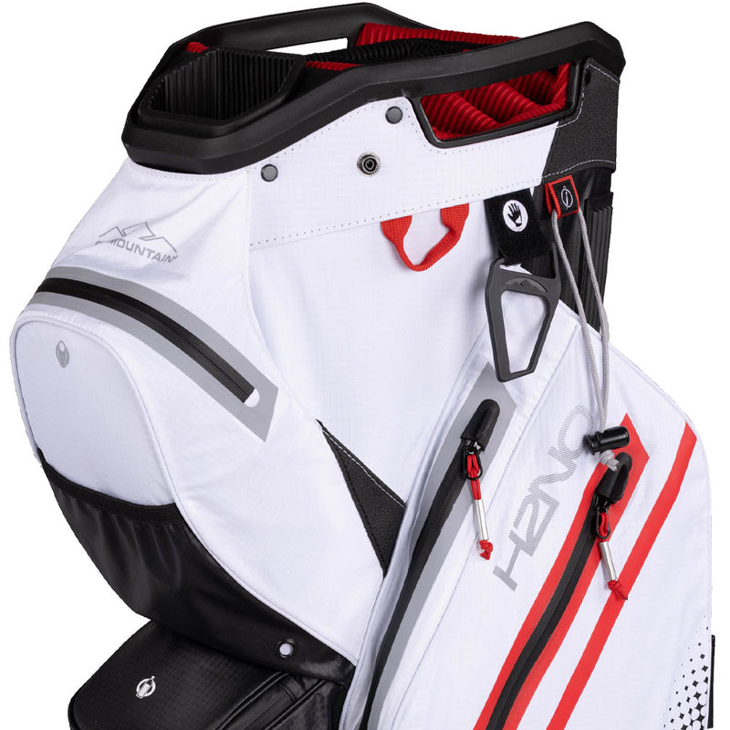 Sun Mountain H2NO Staff Waterproof Cart Bag - Black/White/Red