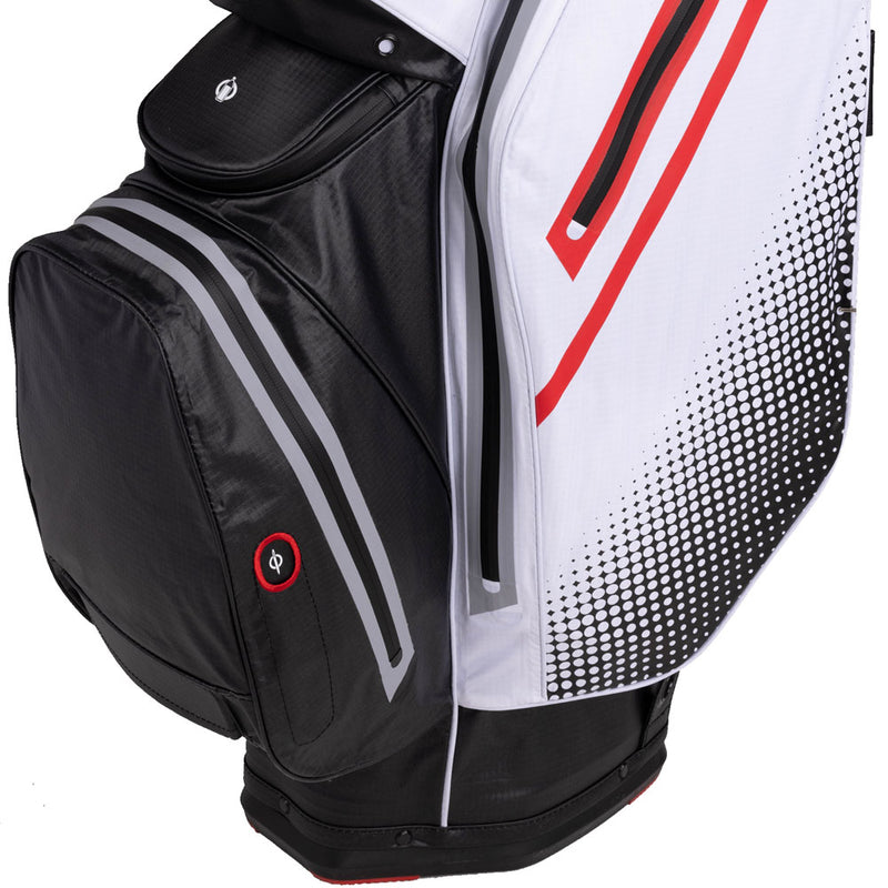 Sun Mountain H2NO Staff Waterproof Cart Bag - Black/White/Red