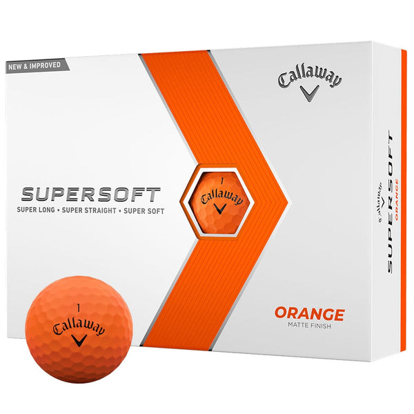 Callaway Supersoft Golf Balls - Orange - 12 Pack