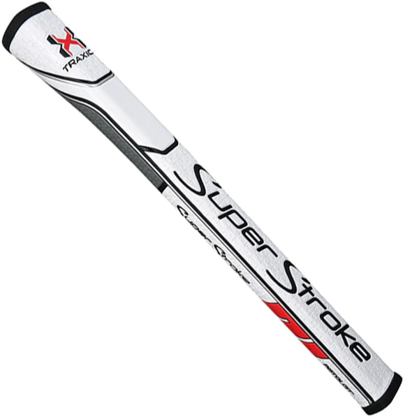 SuperStroke Traxion Pistol GT Tour Putter Grip - White/Red/Grey