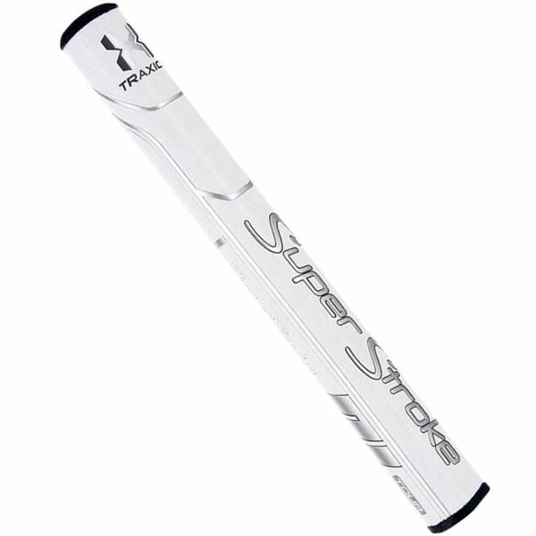 SuperStroke Traxion Tour 3.0 Putter Grip - White/Silver